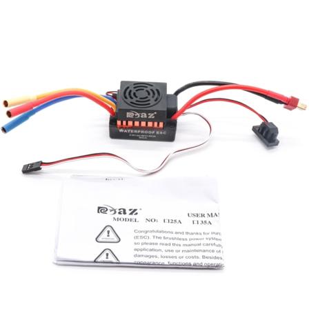 60A børsteløs elektrisk hastighetskontroller BEC 5,8V/3A 2-3S LiPo ESC-oppgraderingsdel for DIY 1/10 RC-billastebiler