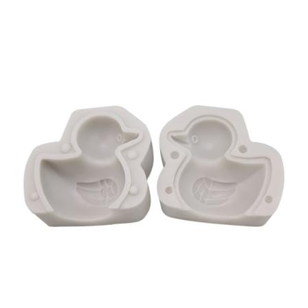 3d Söt Anka Silikon Ljusform Form Tvållera