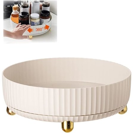 Roterende krydderhylle-organisator, Multifunksjonell krydderstativ, for kjøkkenoppbevaring og organisering