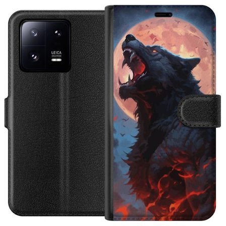 Plånboksfodral till Xiaomi 13 Pro med Ylande varg