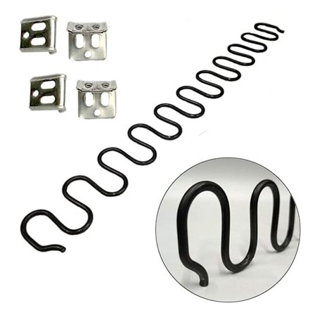 2-pack 22 tum Soffa Ersättningsfjädrar med S-formade klämmor, 4,0 mm