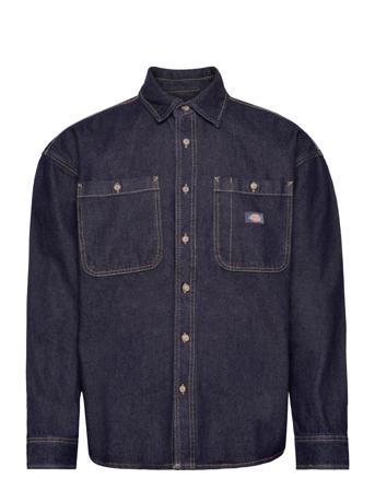 Houston Shirt Shirts Denim Shirts Blå Dickies*Betinget Tilbud