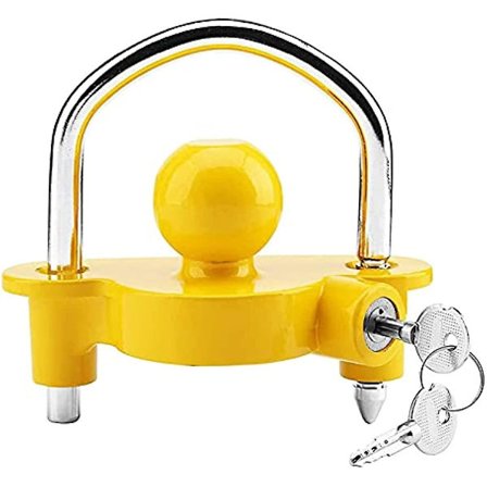 Allright Universal Trailer Hitch Lock Ball Lock Koppling Dragkrok Lås Justerbar Enkel Installation Säkerhet Trailer Lås För Bogsering Husvagn Med 2 
