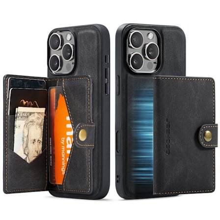 iPhone 16 Pro - Lyxigt Magnetiskt Skal med Kortfack