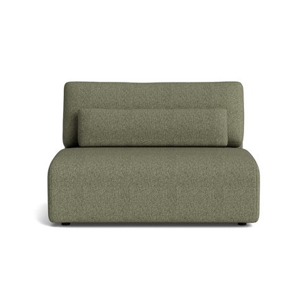 Cloud 1 personers Modul Mito Grøn Sofa, 123x110x80cm - Komfortabel & Stilsikker Modulsofa med Massive Ege Ben - Mito Grøn