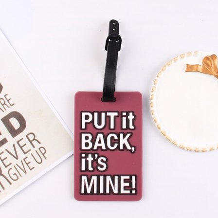 e Bagasjemerke Silikon Brevkoffert Bagasje Bagasje PVC-merker