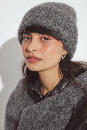 Premium Selection Bonnet en alpaga mélangé - Chapeaux et casquettes - Gris - One Size