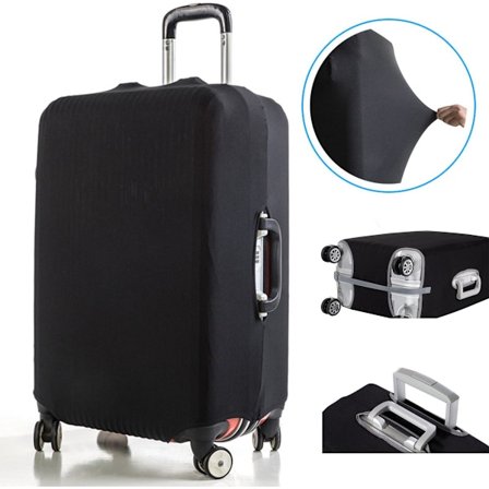 ING Pölytiivis matkalaukun suojus - Matkalaukun suojus - Musta - Sopii koko M: 22-24 tuumaa.