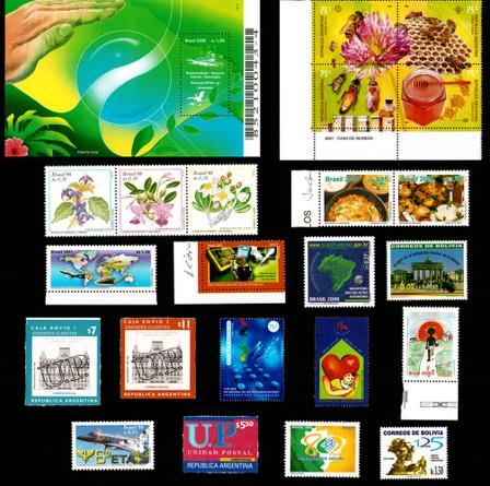 Argentina, Bolivia, Brasilien - Frimærkepakke - Postfrisk