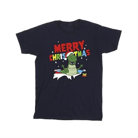 Disney Boys Toy Story Rex Christmas Burst T-Shirt 12-13 år N