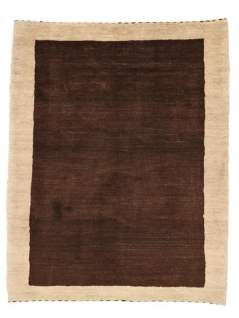 Gabbeh Persia Fine Rug 110X140 Black/Orange Wool, Persia