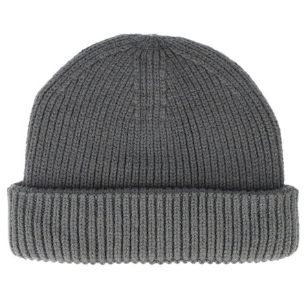 Beechfield - Grijs shortbeanie Beanie - Harbour Graphite Grey Short Beanie @ Hatstore