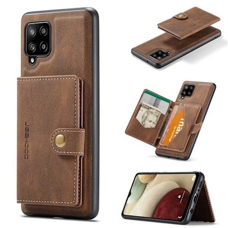 Samsung Galaxy A12 - Praktiskt Stilsäkert Skal med Korthållare