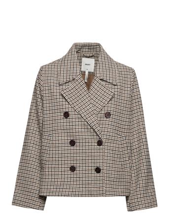 Objkeily Short Jacket 123 Blazers Double Breasted Blazers Monivärinen/Kuvioitu Object