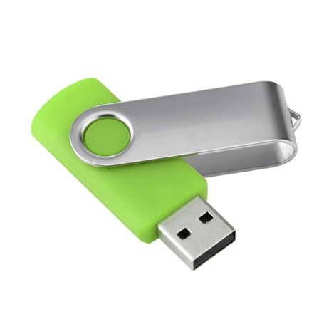 Roterbar USB 2.0-minne med godisfärger, tummenhet, flash-enhet, U-disk (grön 16 GB)