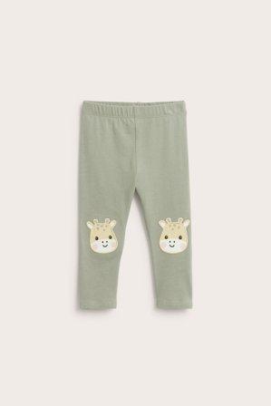 Kappahl | Legginsy z aplikacją Ciemnozielony 68 | Ciemnozielony