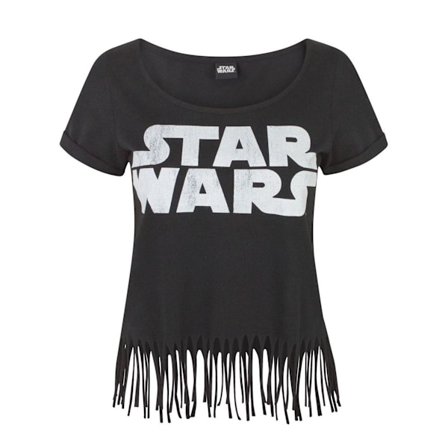 Star Wars Dam/Dam Logo Frans Top XL Svart