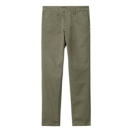 Carhartt Wip, Skinny Trousers Groen, Heren, Maat:W33 L32