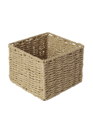 Åhléns Home Förvaringskorg 15x15 cm Badrumstillbehör Brun ONESIZE