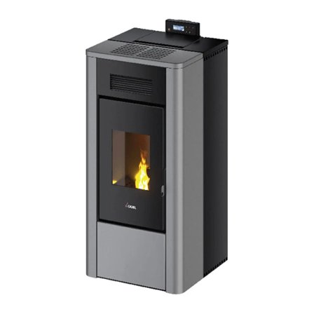 Stufa a pellet Cadel River Idro 23 ad acqua 22,4 kW WiFi Titanium