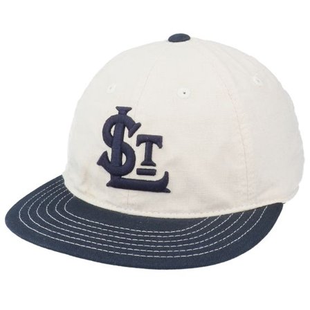 American Needle - Beige snapback Keps - St: Louis Terriers Line Out Ivory/Navy Strapback @ Hatstore