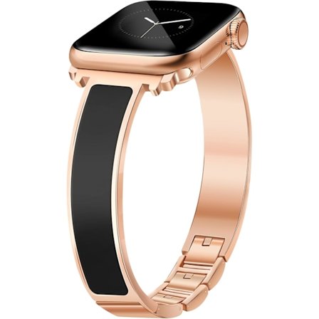 Ohuet kellon rannekkeet naisille, yhteensopivat Apple Watchin 38 mm, 40 mm, 41 mm, 42 mm, 44 mm, 45 mm ja 49 mm kanssa, korumainen, tyylikäs rannekoru