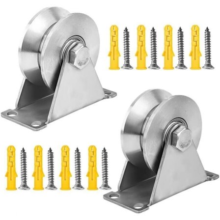 Rustfrit stål remskive løftetrisse, enkelt V-remskiver f