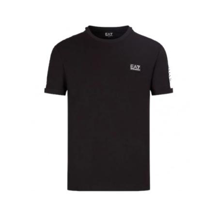 Emporio Armani Ea7, T-Shirts Zwart, Heren, Maat:L