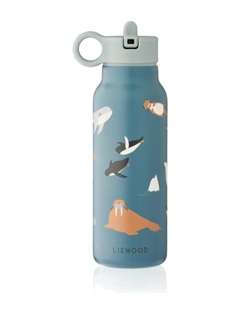 Falk Water Bottle 350 Ml Home Meal Time Blue Liewood