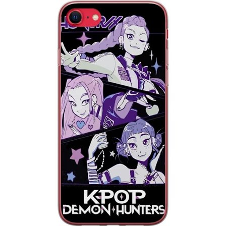 Yhteensopiva Puhelinkuori Apple iPhone SE (2022) Kpop Demon Hunters Huntrix Trio Tytöt Violetit tähdet Retro-idoli Taidetta