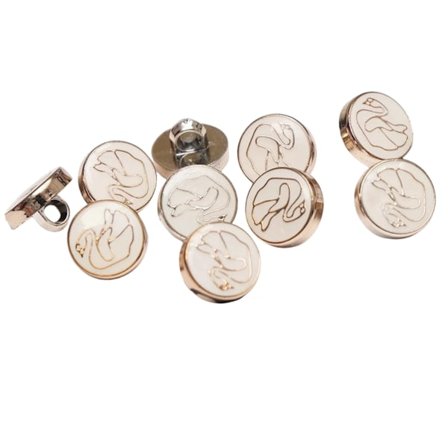 Eleganta skjort- och klänningsknappar - Set om 10 10