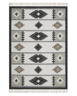 Ullmatta Röllakan Arvika Grå - 160x230 cm - KM Carpets