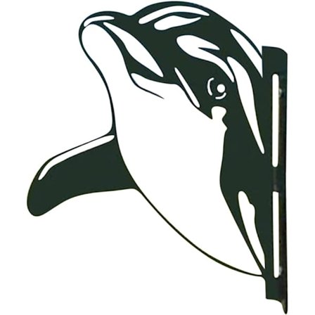 Til hegn, udendørs dekoration, hjem, delfin, dyr, haveindretning,