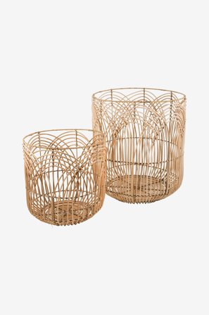 Eightmood - Kurv, Bilbao, sett med 2 - Beige - Krukker & vaser - Fra Homeroom