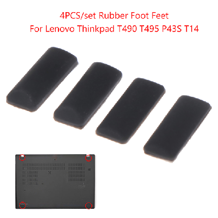 4 stk gummifotpute for Thinkpad T490 T495 P43S T14 Bunn Ba