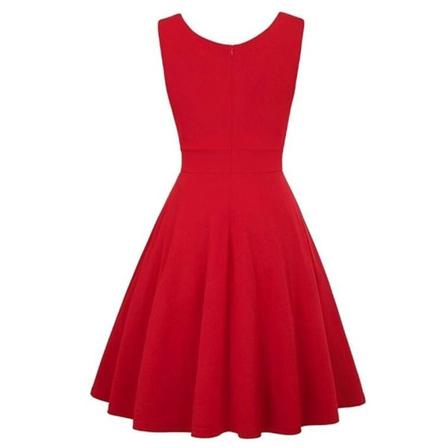 Casual Klänning Vintage Hög Midja Dans Sommar