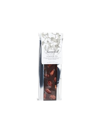 Summerbird organic dark chocolate bar with orange and caramelized almonds 0.11kg