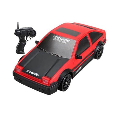 100% Ny Oppgradert Rc Driftebil, 1:24 Fjernkontroll Høyhastighets Driftebiler, 2.4ghz 4wd Elektrisk Sport Racing Hobby Leketøybil-Rød