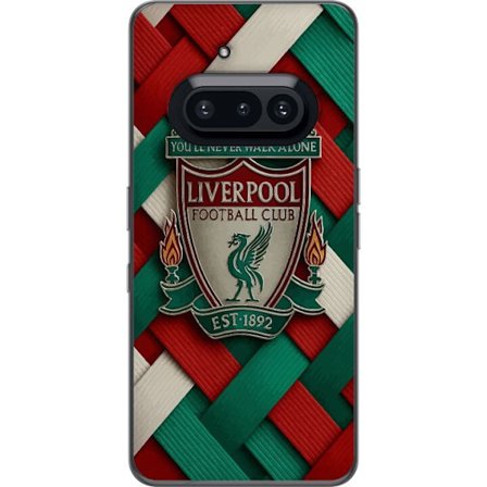 Kompatibel Mobilcover til Nothing Phone (3a) Liverpool Football Club-emblem med You'll Never Walk Alone i kraftigt grafisk design for passionerede fod