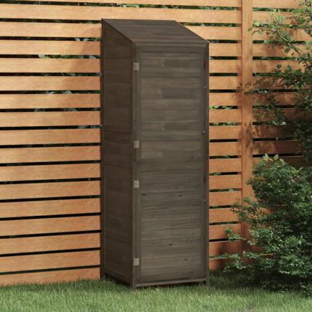 Vidaxl Trädgårdsbod Antracit 55x52x174,5 Cm Massivt Granträ Antracit