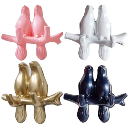 Harpiks krog vægdekoration soveværelse dør bag svejsning frakke krog nøgleramme klæbrig krog væg fugl opbevaringskrog B