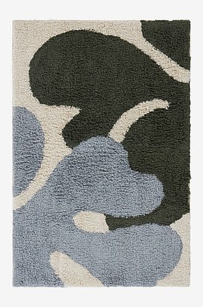 Jotex - Badmat Groen/blauw/naturel Groen/blauw/naturel - LAURIE - Koop Badmatten bij Jotex