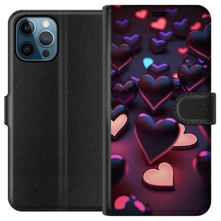 Yhteensopiva Lompakkokotelo Apple Apple iPhone 12 Pro Max KeskiyönSydämet