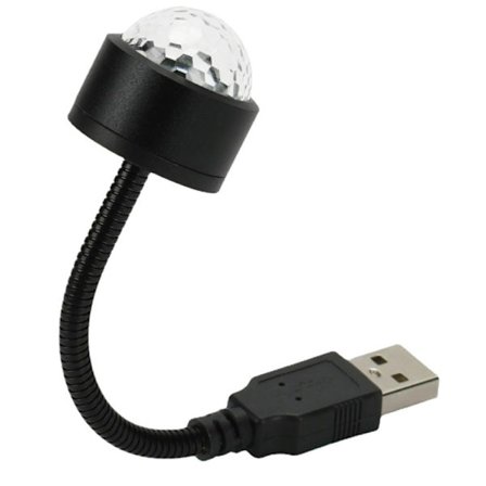 Farverig LED-stemningsbelysning til bil