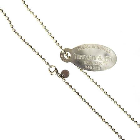Tiffany & Co. Pre-owned Necklaces Grå, Dame Vintage Smykker, Størrelse: ONE Size