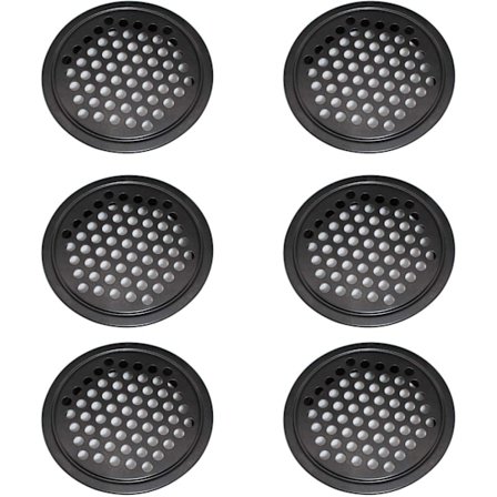 Pieces Ruostumattomasta teräksestä valmistettu tuuletusritilä, tuuletusritilä, kaapin tuuletusritilä - 60 mm pyöreä tuuletusritilä voidaan käyttää 