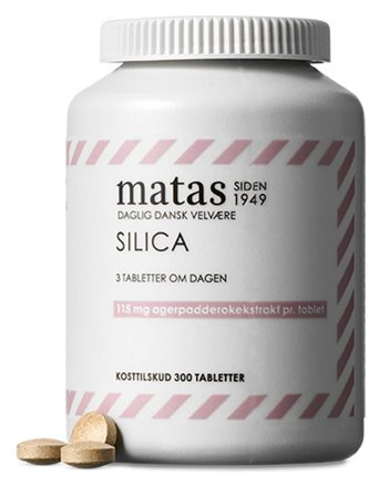 Matas Striber Silica 345 mg 300 tabl., Helse & Madvarer, Ingredienser, Silica