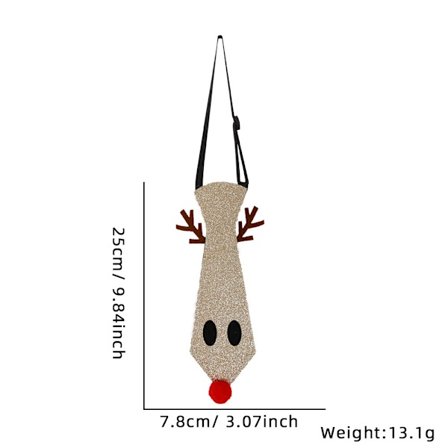 Julklapp för barn Tecknad slips Smycken Julfest Dekoration Snögubbe Älg Icke-knutande Filt Slips