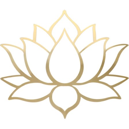 Lotus-klistermærke til vægdekoration i soveværelset