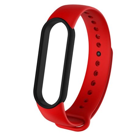 Xiaomi Mi Band 5 bi-color style watch band - Black / Red